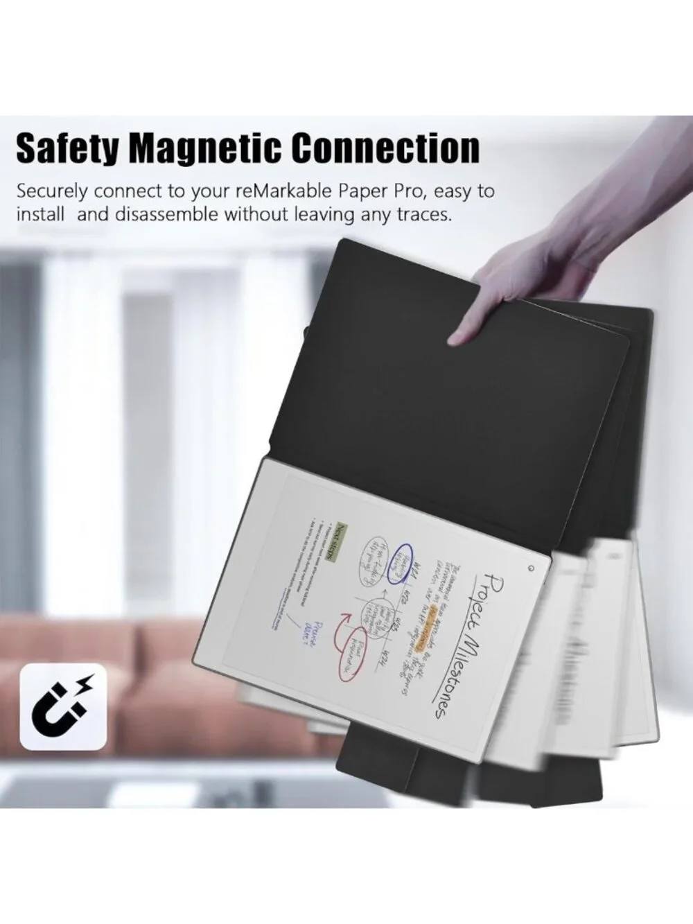 Stylish Black Case for Remarkable Paper Pro 11.8